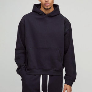 Sudadera con capucha de felpa francesa gruesa de algodón de alta calidad para hombre - Product Image 1