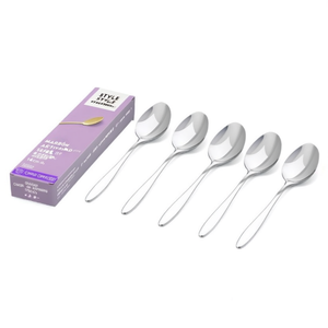 Set of 6 Stainless Steel <b>Coffee</b> <b>Spoons</b> (14cm) STYLE Polished Chrome FD6PN0621 - Product Image 2
