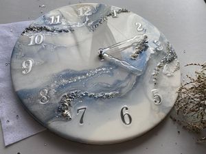 ASSISTANT DÉTAILLÉ Résine Horloge Murale Résine Époxy Salon meilleur qulatiye Meubles Décor À La Maison Horloge Murale Personnalisé meilleur - Product Image 2