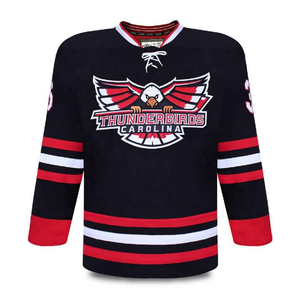 OEM personnalisé de haute qualité maillot de hockey sur glace surdimensionné Sublimation Premium Sportswear 100% polyester séchage rapide nom de l'équipe personnalisée - Product Image 2