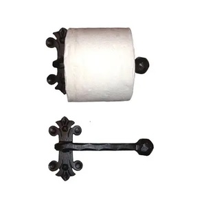 Luxury Traditional Design <b>Black</b> Iron Toilet <b>Paper</b> Holder For Hotel Use Decorate Bathroom Best Quality Toilet <b>Paper</b> Holder - Product Image 4
