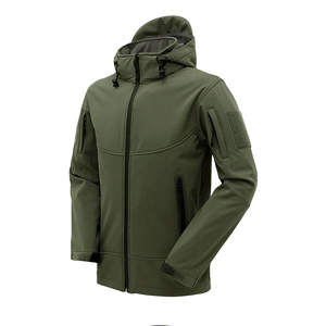 Veste Softshell pour homme en polyester, nouveau design OEM, légère, décontractée, unie, avec logo personnalisé, veste Softshell pour homme - Product Image 5