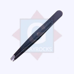 Pinzas para cejas inclinadas de acero inoxidable Pinzas profesionales para dar forma a las cejas - Product Image 2