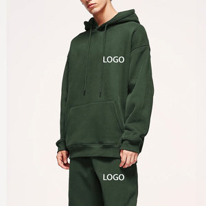 Transpirable 100% algodón de alta calidad Casual logotipo personalizado de moda francés Terry varios colores suéter suelto hombres sudaderas con capucha para hombres - Product Image 4