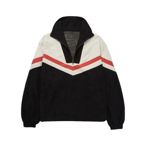Couleurs contrastées, fermeture éclair personnalisée, rétro, homme, color block, toile imprimée, hiver, meilleure qualité, col montant épais, chauffant, matelassé - Product Image 1