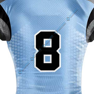 Camiseta de jugador de fútbol americano personalizada con número de nombre del equipo y camiseta de jugador de fútbol americano de diseño de tela personalizada transpirable - Product Image 4