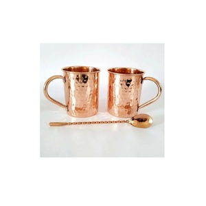 Hammered Pure Copper Moscow Mule Mug Made in India <b>Bulk</b> Quantity High Quality Vintage Modern Export Usage Home Hotel Restaurant - Product Image 1