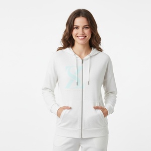 เสื้อขนแกะมีฮู้ดแบบมีซิปสำหรับผู้หญิงเสื้อนอกแนวสตรีทแฟชั่นงานตามสั่งแบบมืออาชีพ - Product Image 1