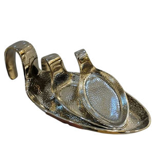 Juego de 2 Tazones de Forma Irregular, Acero Inoxidable Pulido Brillante, Metal Moderno de Lujo, Hechos a Mano, Decorativos - Product Image 2