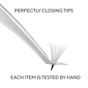 แหนบต่อขนตาสแตนเลสแบบมืออาชีพ ปลายโค้ง สำหรับต่อขนตาแบบวอลุ่ม แยกขนตา ใช้ในร้านเสริมสวย - Product Image 5