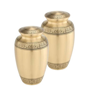 Urna de metal de calidad superior elegante y elegante para urnas de cremación de arte conmemorativo funerario disponibles en cantidad al por mayor - Product Image 5