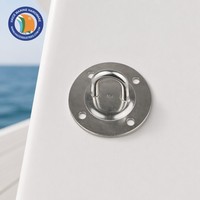 Plaque d'œil marine en acier inoxydable 304, 9x90mm, avec crochet et boucle de fixation pour suspension au plafond, matériel de gréement, accessoires pour yachts et bateaux