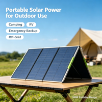 Panneau solaire mono haute efficacité 200W, étanche IP67, DC1500V, MC4 vers XT60 Anderson pour camping-car, marine, hors réseau
