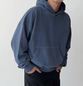 Sudadera con Capucha de Algodón y Felpa, Estilo Holgado, 420G, con Logotipo Personalizado, Ropa Urbana, Tallas Grandes, para Hombre - Product Image 5