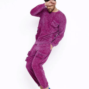 Trajes Deportivos de Algodón para Hombre, Talla XXL, Lavado Ácido, con Capucha, Logotipo Personalizado, Ropa Deportiva de Invierno, Venta al Por Mayor - Product Image 4