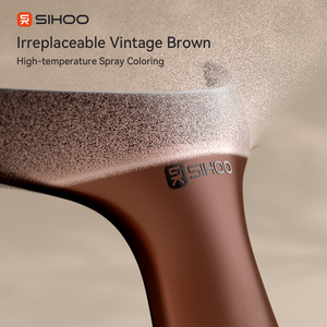 SIHOO S300L Top-Grain Bull Leather Silla ejecutiva de alto lujo Silla de gerente Ala flotante Soporte lumbar Silla DE OFICINA DE CALIDAD - Product Image 5