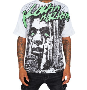 Fabricante personalizado Drop Shoulder Streetwear Print Boxy Cropped Oversized Graphic Heavyweight T Shirt para hombres - Product Image 1