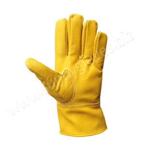 Gants de sécurité en cuir de vache véritable, gants de sécurité en cuir pour le travail industriel, gants de protection des mains - Product Image 4