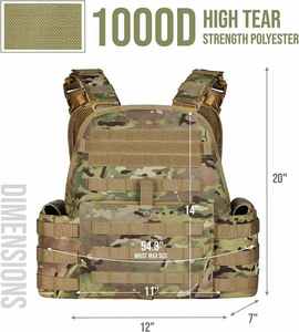 <b>Functional</b> Tactical Vest <b>Outdoor</b> Clothing for Men Adjustable Fit with Multi Pocket Storage Custom <b>Fabric</b> Factory Production - Product Image 3