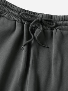 Pantalons de survêtement décontractés pour hommes Jogging en molleton Automne Uni Fermeture éclair mi-lourde 100% polyester Respirant Écologique - Product Image 3