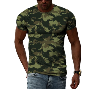 T-shirt tactique de chasse pour homme en polyester et coton, respirant et confortable, pour usage extérieur, logo personnalisé en stock, prix de gros - Product Image 6