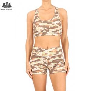 ชุดออกกำลังกายสองชิ้นสำหรับผู้หญิง |   ชุดออกกำลังกายแบบยืดหยุ่น สไตล์ลำลอง |   กางเกงขาสั้นสปอร์ตบราที่ระบายอากาศได้ดีและแห้งเร็วเป็นมิตรกับสิ่งแวดล้อม |   ผู้ผลิตอุปกรณ์ดั้งเดิม - Product Image 1
