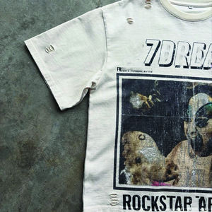 Camiseta de Felpa con Logotipo Personalizado del Fabricante, Lavado Ácido, 100% Algodón, Transpirable, de Secado Rápido, Doble Color, Corte Holgado - Product Image 4