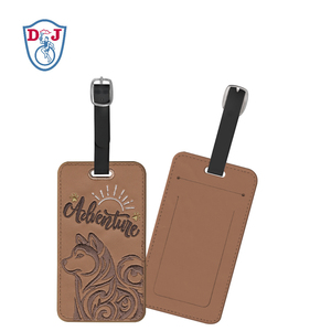 Étiquette de bagage de broderie personnalisée Étiquette de patch de broderie en cuir - Product Image 4