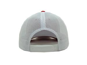 Casquette de camionneur en polyester rouge en maille blanche respirante casquette de baseball brodée de dessin animé personnalisé 6 panneaux mode Gorras Vietnam OEM - Product Image 6