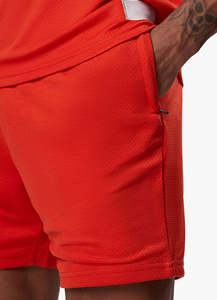 Shorts de sport décontractés pour hommes en velours côtelé avec logo personnalisé, 100% polyester, respirant, séchage rapide - Product Image 3
