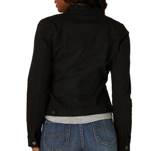 Chaqueta de mujer lavada de manga larga hecha con tela de algodón 100% personalizable, nueva llegada, diseño, chaqueta vaquera para mujer - Product Image 2