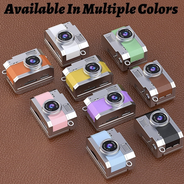 Custom Logo Mini Digital Camera Retro Thumb Camera Portable Keychain Camera Flip Screen Vlog Camera Gift Supplier