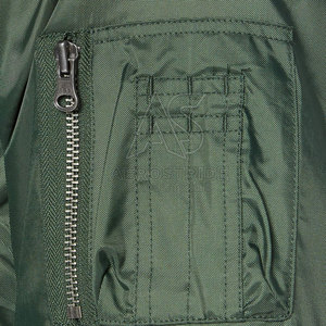 Custom Made Breathable Canvas Stand Collar Front Logo Bomber Winter <b>Jacket</b> for Adult <b>Long</b> Sleeves Best Selling <b>Men</b> - Product Image 6