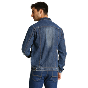 Chaqueta vaquera informal a la moda para hombre al por mayor diseño personalizado talla grande característica invierno tejido calidad exportación Bangladesh - Product Image 2