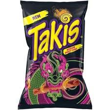 Takis Blue Heat, chips de tortilla au piment fort, 92g, saveur épicée et sucrée, céréales, collations, frites de pommes de terre, maïs soufflé - Product Image 5