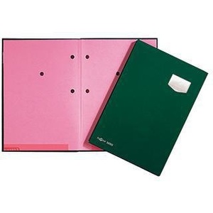 PAGNA De Luxe Signature <b>Folder</b> DIN <b>A4</b> Plastic Green/Pink 10 Compartments File <b>Folder</b> - Product Image 1