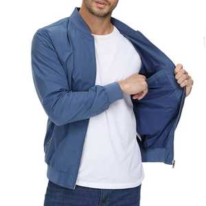 Blouson aviateur coupe-vent de qualité supérieure pour hommes, manteaux d'hiver rembourrés chauds avec fermeture éclair complète, vêtements d'extérieur avec logo personnalisable, style OEM ODM - Product Image 2