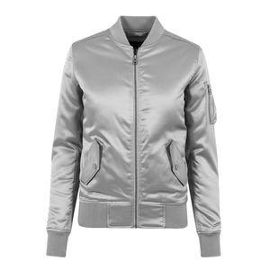 Nouveau Style femmes Satin veste respirant Floral Satin Bomber veste personnalisée rue porte femmes Satin Varsity veste - Product Image 4