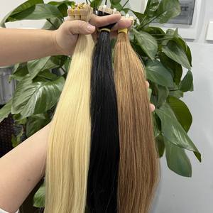 Longs prolongements vietnamiens lisses et soyeux de cheveux vierges colorés tous les cheveux alignés par cuticules - Product Image 5