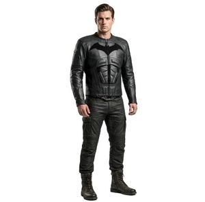 Chaqueta de Motociclista de Cuero Blindada Dark Knight - Chaqueta de Invierno Unisex de Alto Rendimiento, Ecológica, Resistente al Viento y Transpirable - Product Image 2