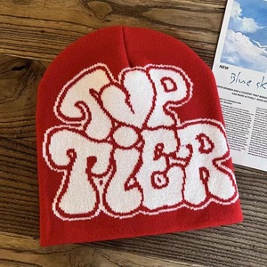 2025 personnalisable acrylique chaud partout imprimé Tuques Streetwear Bini réversible Toque hiver tricoté Berretti Skullies Beanie - Product Image 3