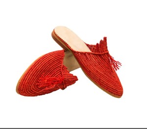 Coucher de soleil marocains tendance : Sandales ballerines en raphia pour vos soirées d'été rêveuses - Product Image 2