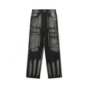 High Quality <b>Boot</b> Cut Men's Jeans <b>Pants</b> Premium Cotton Comfortable Customized Logo Casual OEM Service for Summer Season - Product Image 6