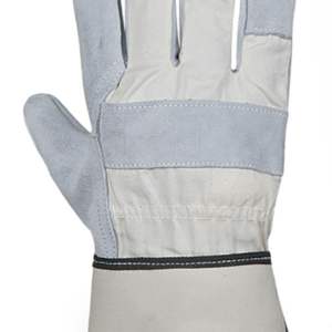 Gants de sécurité en cuir fendu de vache robustes pour la protection des mains de travail pour les gants de sécurité de construction adaptés aux travaux mécaniques - Product Image 6
