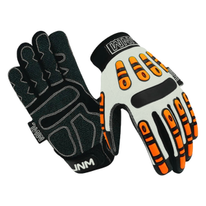 Guantes de cuero de trabajo mecánico antivibración de alto rendimiento Protección de seguridad reforzada resistente a cortes Resistente a impactos - Product Image 4