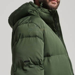Manteau bouffant à capuche pour hommes en plein air avec coque durable résistante à l'eau léger remplissage 70% vêtements d'extérieur d'hiver décontractés écologiques - Product Image 4