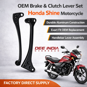 Ensemble de leviers de frein et d'embrayage OEM pour moto Honda Shine |   Ensemble de levier de commande en aluminium |   Pièces de rechange durables - Product Image 3