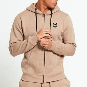 Conjuntos de gimnasio personalizados directos de fábrica para hombres Color sólido 100% algodón Transpirable Tamaño específico para adultos Temporada de invierno - Product Image 6