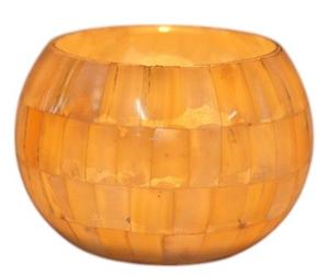 Porte-bougie en verre imprimé artisanal de petite taille, design Roly Poly, pour la décoration de la maison, les festivals (Noël, Pâques, Saint-Valentin) - Product Image 2