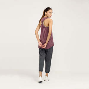 Débardeur de sport pour femme au design populaire, logo personnalisé, tricot en coton, séchage rapide, respirant, été - Product Image 4